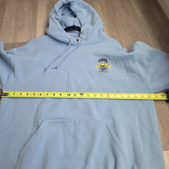Anita Max Wynn Light Blue Hoodie with Graphic - Picture 5 of 7
